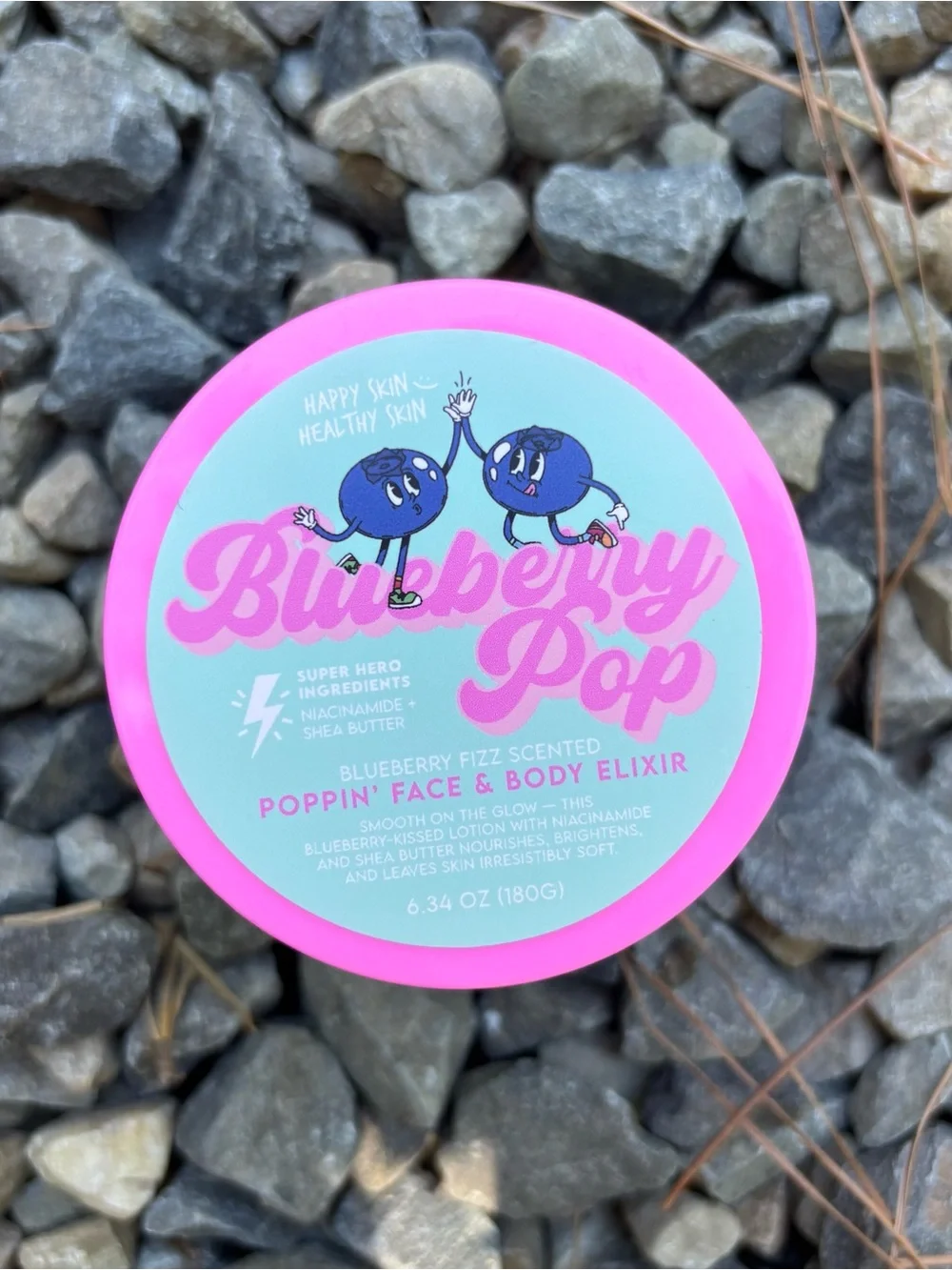 NEW Happy Skin Poppin Face & Body Elixir Lot (Blueberry, Grape & Coconut Pop)